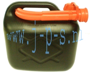 JERRYCAN 10 LITER MET SCHENKTUIT ZWART