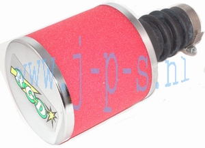 SCHUIMFILTER 18-21MM DELLORTO RGD EXTRA GROOT ROOD