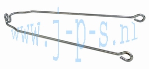 SPATBORDSTANG VOOR CHROOM 17"