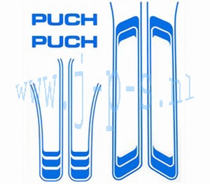 STICKERSET FRAME PUCH BLAUW