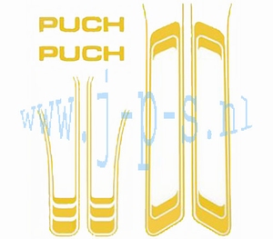 STICKERSET FRAME PUCH GOUD