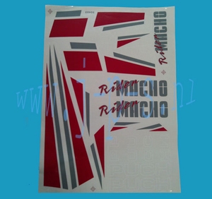 STICKERSET RIDERMACHO ROOD-GRIJS