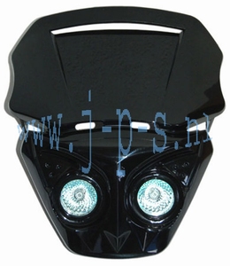 KOPLAMPSPOILER 2 X HALOGEEN TYPE ALIEN ZWART