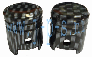 VENTIELDOPSET ZUIGERMODEL CARBONLOOK