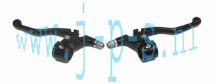 REMHANDLE SET LUSITO KLEIN ZWART ALU/ZWART ALU