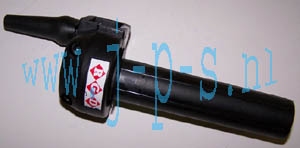SNELGASHANDLE RGD PLASTIC ZWART KLEIN DWARS KAAL