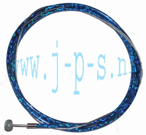 KABEL MET GROTE NIPPEL COMPLEET TRANSPARANT BLAUW