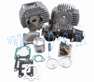 CILINDERKIT 70CC 45MM+MEMBRAAN+SPRUITSTUK+CARBURATEUR. HRR