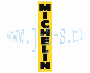 STICKER MICHELIN VERTIKAAL GEEL / ZWART