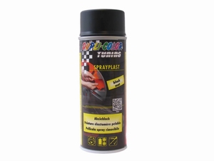 SPUITBUSSET (2X) SPRAY-PLAST 400 ML MATZWART DUPLI COLOR