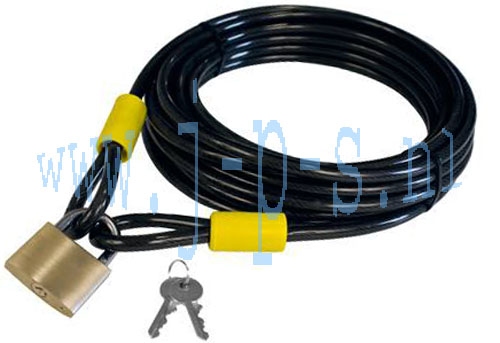 KABEL 10 MM DIK 10 METER LANG + HANGSLOT