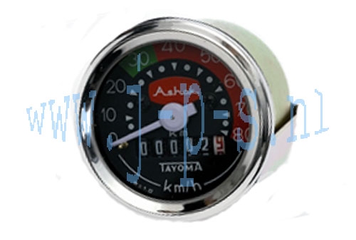 KILOMETERTELLER/SNELHEIDSMETER 48MM ASHOK ROND