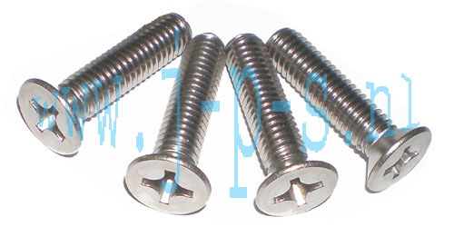 KOPPELINGS DEKSEL BOUTSET KRUISKOP (4 STUKS) RVS