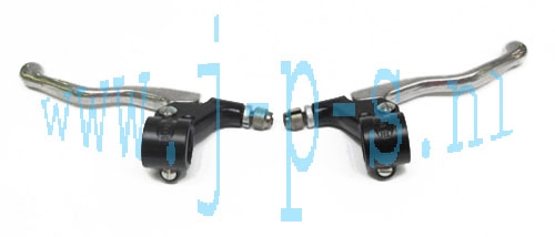 REMHANDLE SET LUSITO KLEIN ALUMINIUM/ZWART ALU
