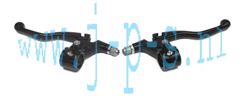 REMHANDLE SET LUSITO KLEIN ZWART ALU/ZWART ALU