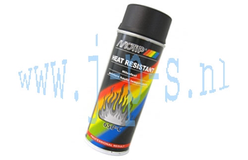 SPUITLAK 400 ML MOTIP HITTEBESTENDIG ZWART