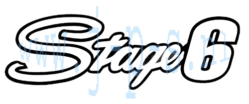 STICKER (PLOT) STAGE 6 ZWART