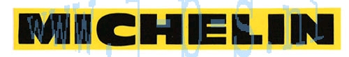 STICKER MICHELIN GEEL / ZWART