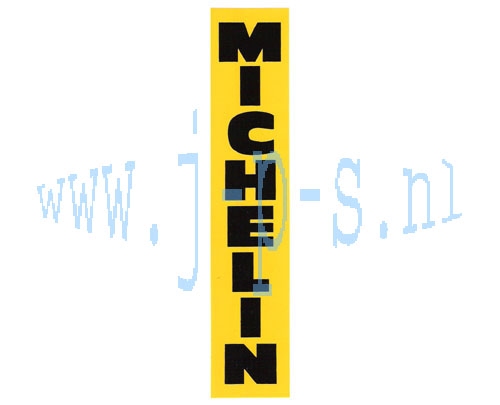 STICKER MICHELIN VERTIKAAL GEEL / ZWART