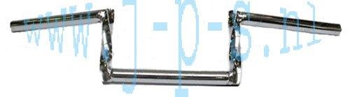 STUUR BLOKTYPE CHROOM GEDRAAID 13CM