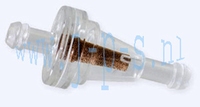 BENZINEFILTER PLASTIC ROND CONUS