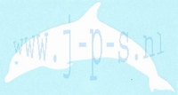 STICKER DOLFIJN WIT