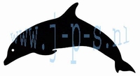 STICKER DOLFIJN ZWART