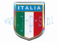 STICKER 3D ITALIAANS SCHILD KLEIN